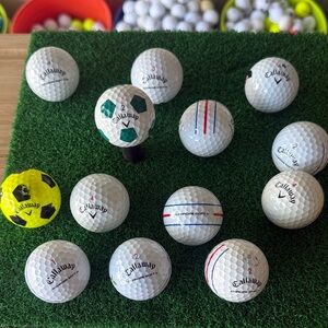 Dozen Callaway Crome Soft Golf Balls Collection